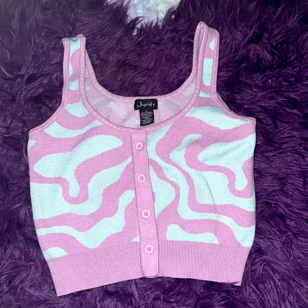 Tank Sweater Crop 💜